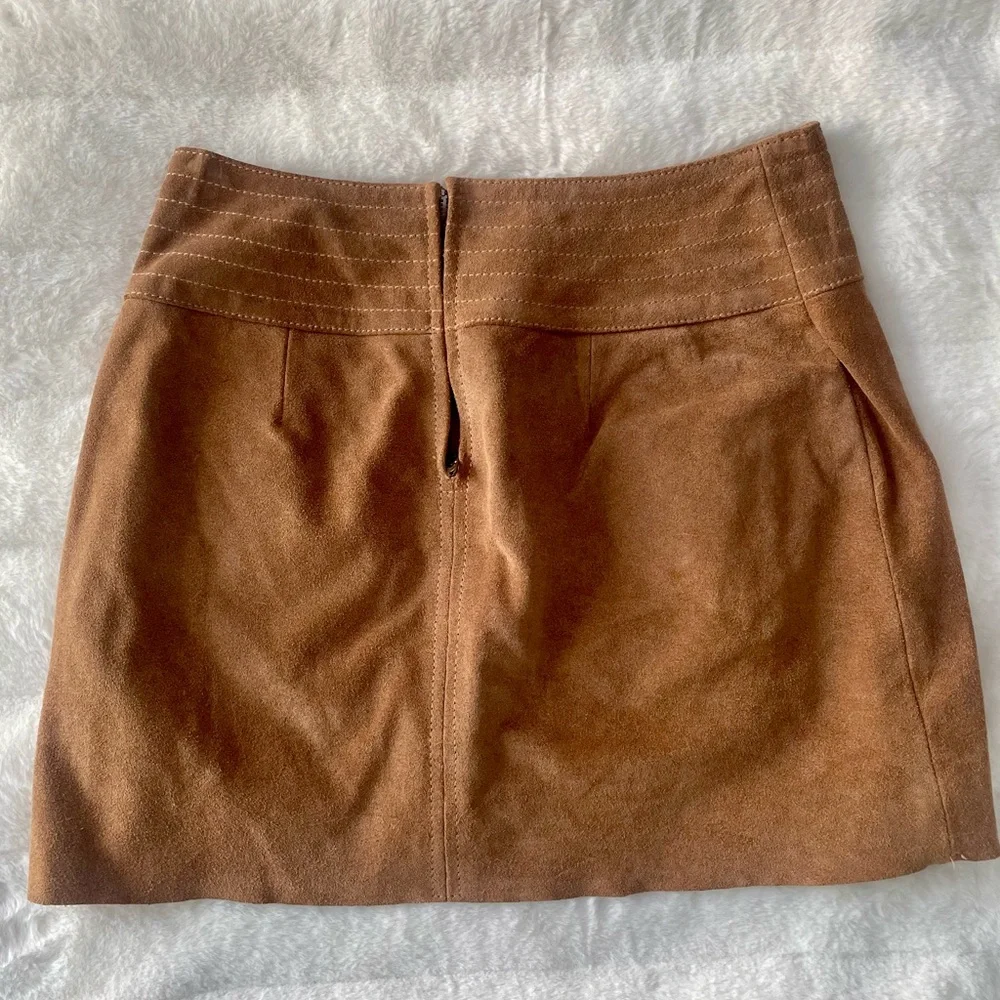 Free People Suede Mini Skirt - Picture 2 of 5